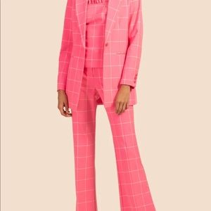 Trina Turk pink plaid pants. Brand new with tags!!